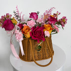 Mixed Flowers on a Basket