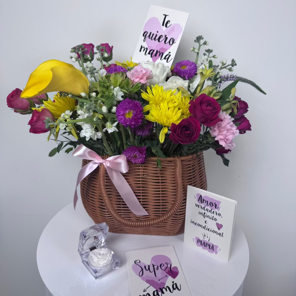 Mother's Day Mixed Flowers Basket