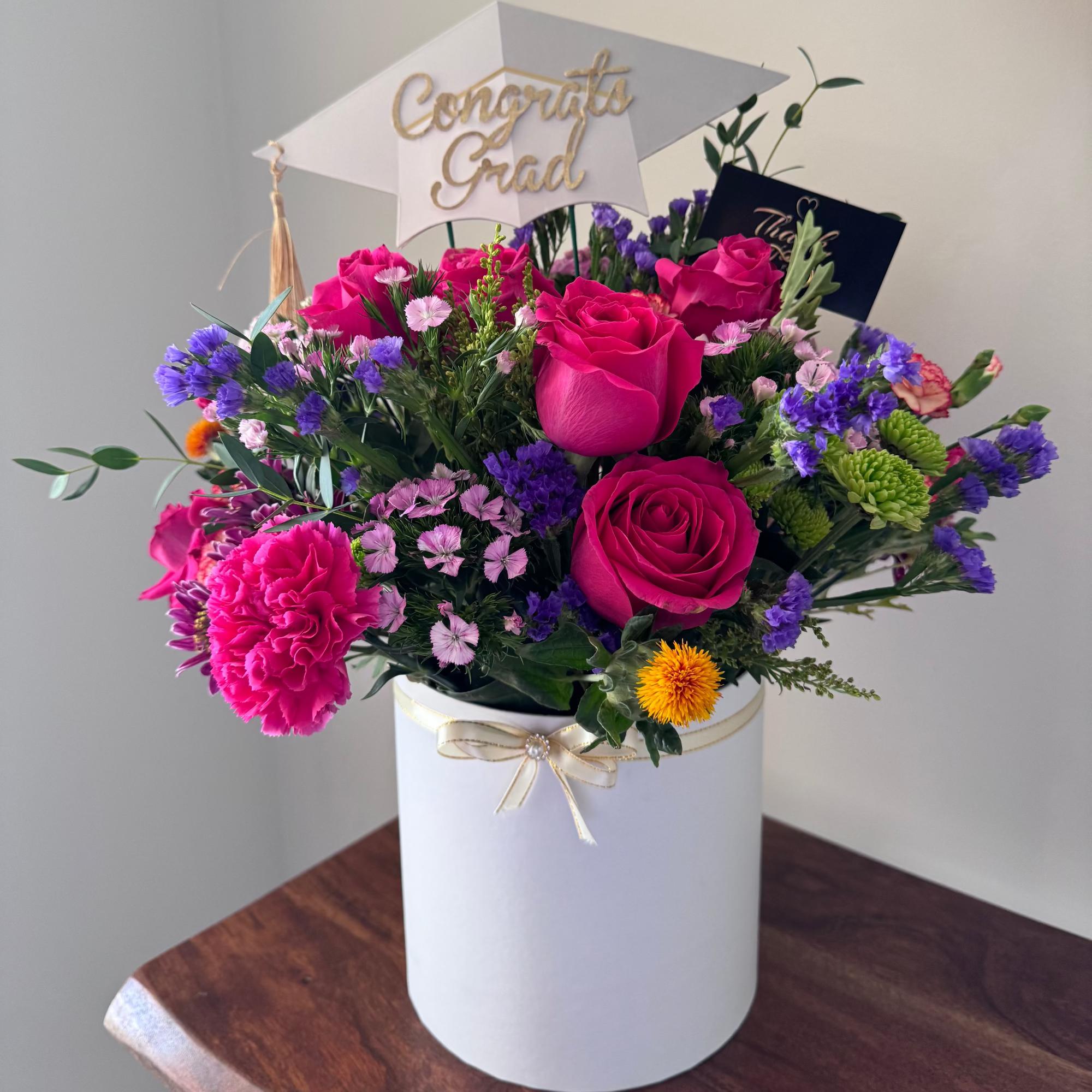 graduation mixed flowers